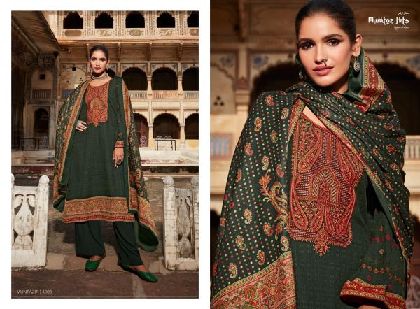 Mumtaz Muntazir 1 Pashmina Designer Embroidery Winter Wear Collection